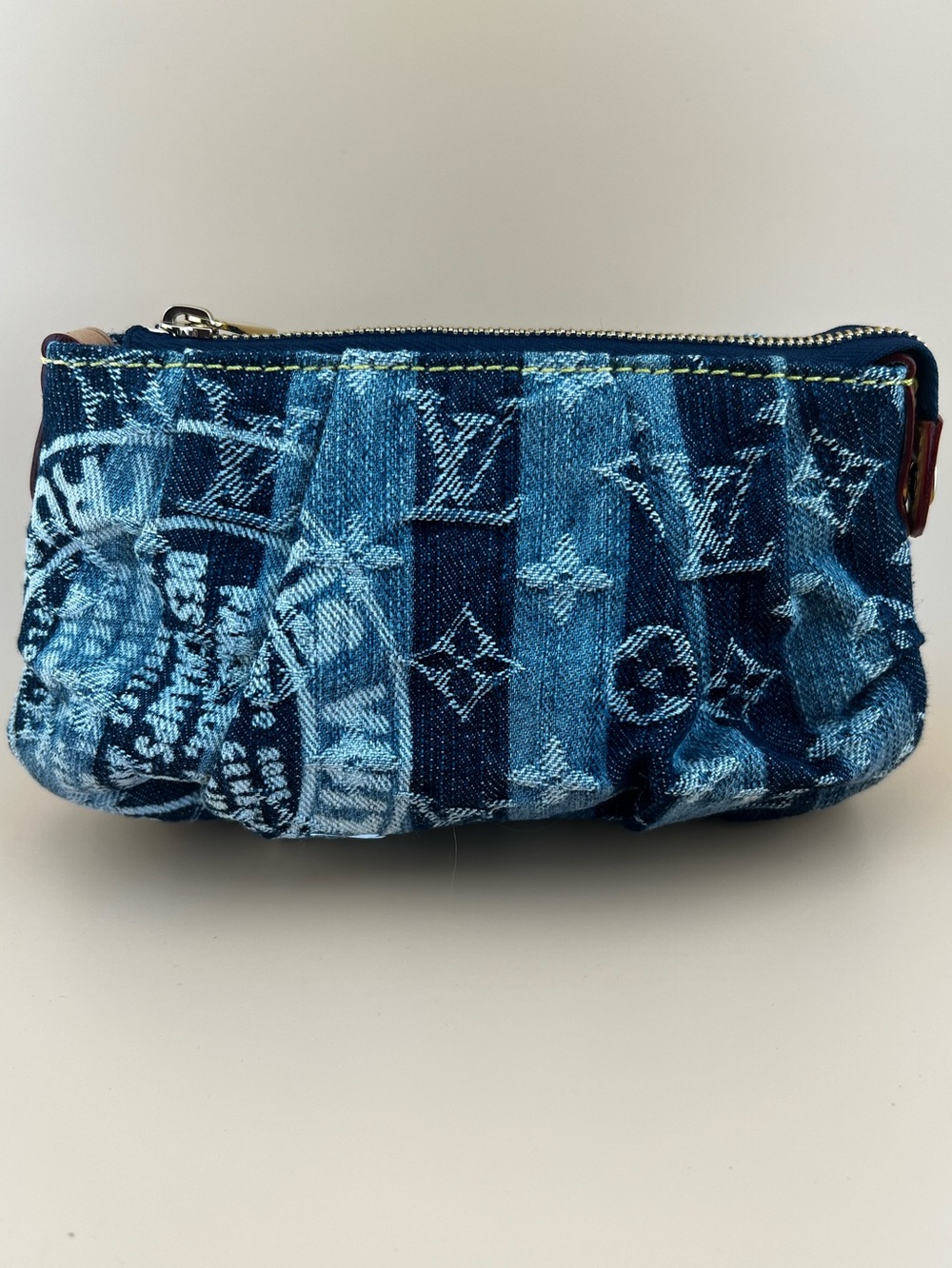 Louis Vuitton Raye Trousse Striped Denim Cosmetic Bag
